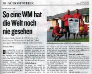 roof Soccer Bericht in der Kleinen Zeitung